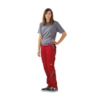 Produktbild von Planam - Damen Bundhose rot/schiefer/schwarz, Größe 40