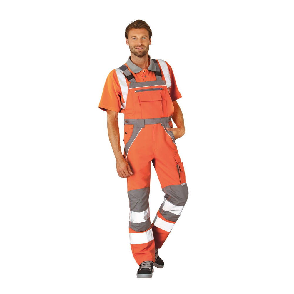 Planam Warnschutz-Latzhose (PLALINE) Produktbild img1 L