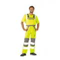 Produktbild von Planam - Warnschutz-Latzhose warngelb/zinkgrau, Größe 90