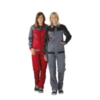 Produktbild von Planam - Damen Bundjacke rot/schiefer/schwarz, Größe 46