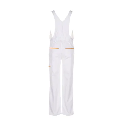 Produktbild von Planam - Latzhose 2337 weiß/weiß/gelb, Größe 68