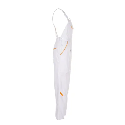 Produktbild von Planam - Latzhose 2337 weiß/weiß/gelb, Größe 68