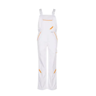 Produktbild von Planam - Latzhose 2337 weiß/weiß/gelb, Größe 68