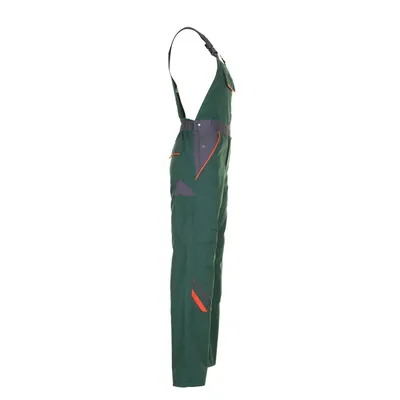 Produktbild von Planam - Latzhose 2432 grün/orange/schiefer, Größe 44