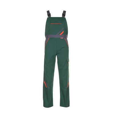 Produktbild von Planam - Latzhose 2432 grün/orange/schiefer, Größe 44