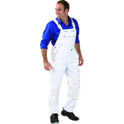Produktbild von Planam - Latzhose 2132 reinweiß/reinweiß, Größe 102