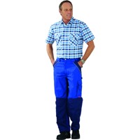 Produktbild von Planam - Hemd Arm Country 0485 blau kariert, Größe 41/42