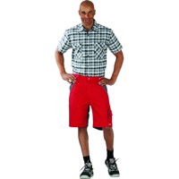 Produktbild von Planam - Shorts 2547 rot/schiefer, Größe XS