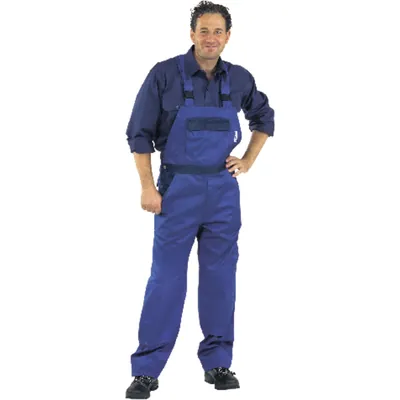 Produktbild von Planam - Latzhose 1221 kornblau/marine, Größe 58