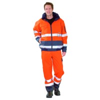 Produktbild von Planam - Winterjacke 2046 warnorange/marineblau, Größe L