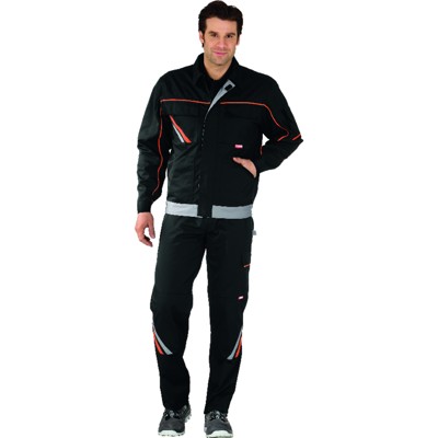 Produktbild von Planam - Bundjacke 2481 schwarz/orange/zink, Größe 50