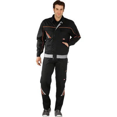 Produktbild von Planam - Bundjacke 2481 schwarz/orange/zink, Größe 54