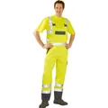 Produktbild von Planam - Latzhose 2027 warngelb/marineblau, Größe 24