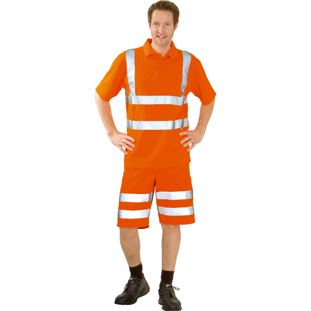 Planam Warnschutz Polo-Shirt, uni Produktbild img1 L