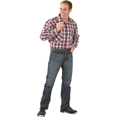 Produktbild von Planam - Hemd 0451 rot kariert, Größe 49/50