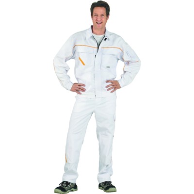 Produktbild von Planam - Bundjacke 2317 weiß/weiß/gelb, Größe 56