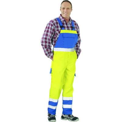Produktbild von Planam - Latzhose 5232 warngelb/kornblau, Größe 56