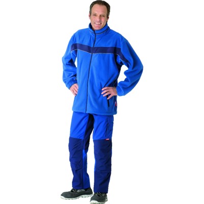 Wetter- und Kälteschutz-Fleecejacke Plaline 2561 kornblau/marine, Größe XL