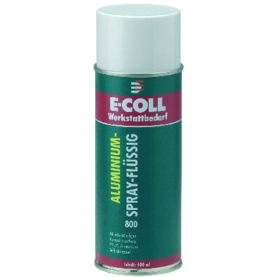 Produktbild von E-COLL - Alu-Spray 800 silberglanz hell, Hitzebeständig bis 800°C, 400ml Dose