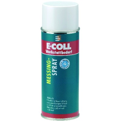 Produktbild von E-COLL - Messing-Spray Farbe gold glänzend temperaturbeständig bis 200°C 400ml 