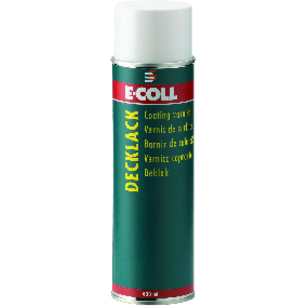 E-COLL Decklackspray schwarz Matt silikonfrei, temperaturbeständig, 400ml Dose Produktbild img2 L