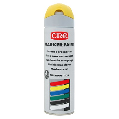 Produktbild von CRC® - Leucht-Markierfarbe temporär, Marker Paint Matt-Gelb 500ml Spraydose