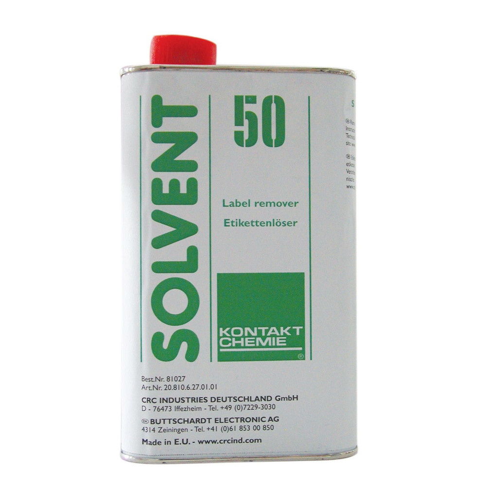 KONTAKT CHEMIE® Etikettenlöser Solvent 50 lösemittelhaltig, 1 Liter Dose Produktbild img1 L