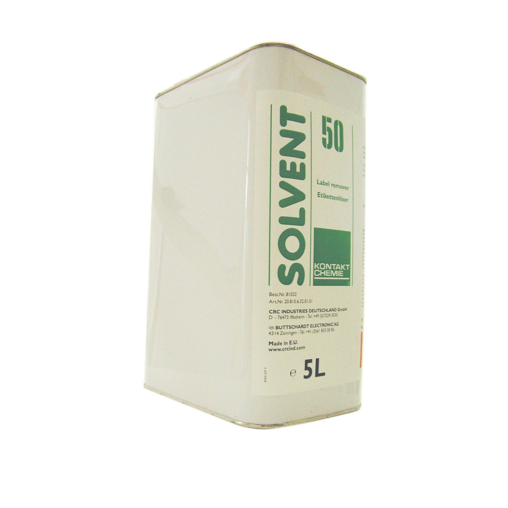 KONTAKT CHEMIE® Etikettenlöser Solvent 50 lösemittelhaltig, 5 Liter Kanister Produktbild img1 L