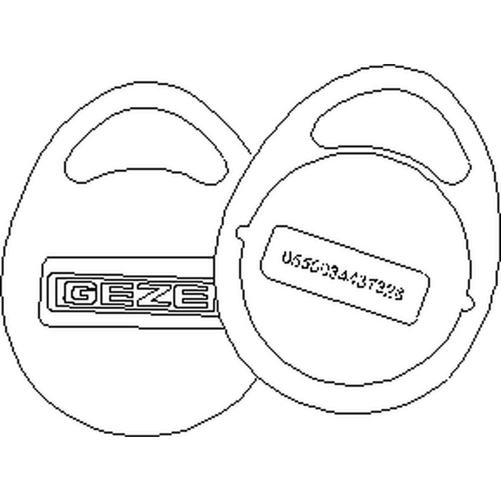 GEZE Schlüsselanhänger RFID (EM / 125 kHz), schwarz Produktbild img2 L