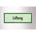 GEZE OA-Hinweisschild Lüftung, grün lackiert Produktbild img2 S