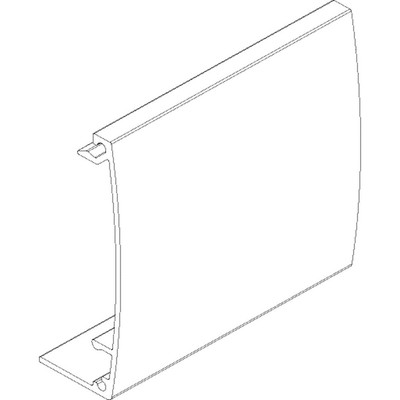 Produktbild von GEZE - ZT-Abdeckprofil, Levolan 60/120, Aluminium,L 1650mm, edelstahloptik elox