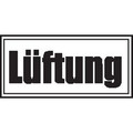 GEZE OA-Hinweisschild Lüftung, grün lackiert Produktbild img3 S