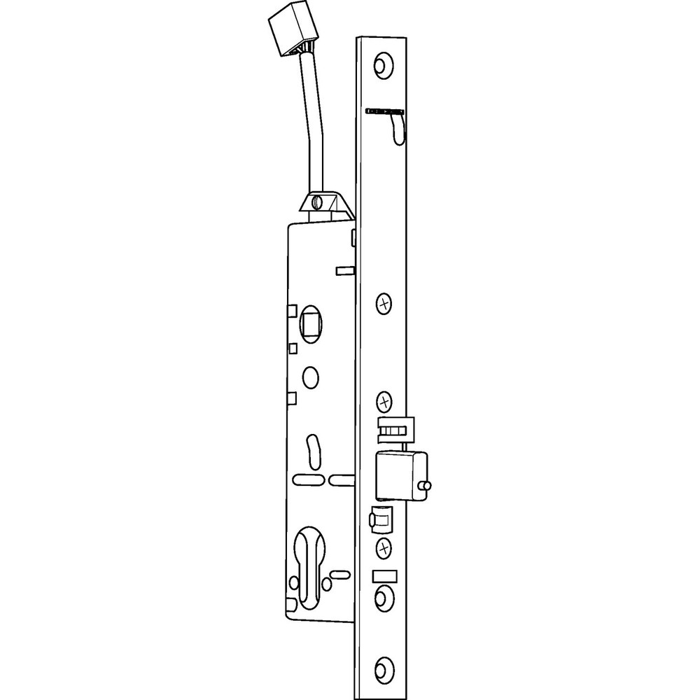 GEZE PA-Einsteckschloss IQ Lock C DL,PZW 92/9,D35,F24x270,ER Produktbild img3 L