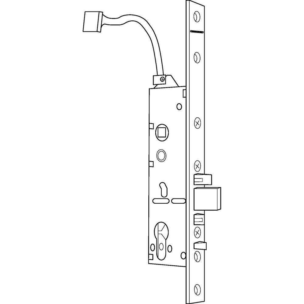 GEZE PA-Einsteckschloss IQ Lock C,PZW 92/9,D35,F24x270,ER Produktbild img4 L