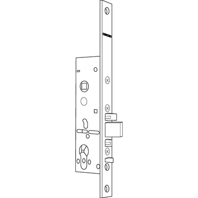 Produktbild von GEZE - PA-Einsteckschloss IQ Lock M,PZ92/9,D45,F24x270ktg,Si,PAF-E