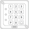 GEZE Toplock CTI, Zahlencodeschloss Produktbild img4 S