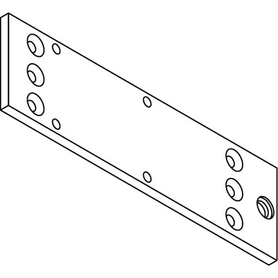 Produktbild von GEZE - Montageplatte TS 1500,silberfarbig elox.