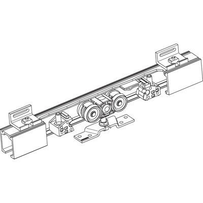 Produktbild von GEZE - Schiebetürbeschlag,mit Laufschiene,Perlan 140, 2450mm,FB max.1240,naturt