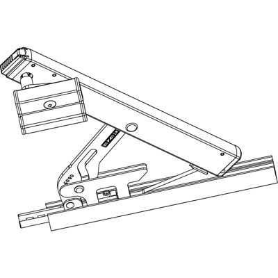 Produktbild von GEZE - OL-Schere, mit Standard-Flügelbock, OL 90N, Aluminium naturton eloxiert