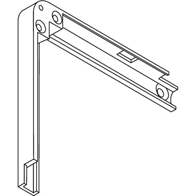 Produktbild von GEZE - OL-Eckumlenkung, OL 90N, biegsam, Stahl verzinkt
