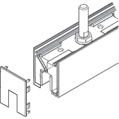 Produktbild von GEZE - ZT-Glasklemmplatte 30mm, Aluminium naturton eloxiert