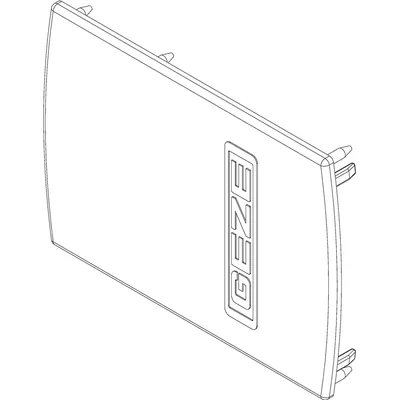 Produktbild von GEZE - ZT-Stirnabdeckung,Set, Levolan 60/120, Aluminium, tiefschwarz lackiert