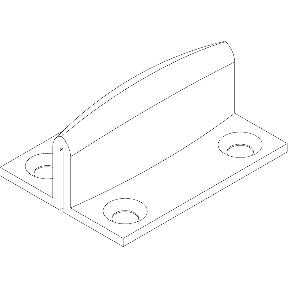 GEZE Bodenführung Levolan/Perlan/Rollan,1-flg., Stahl vz Produktbild img3 L