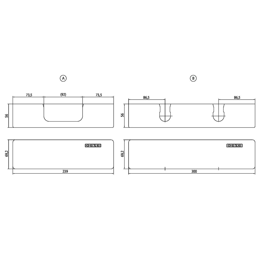 GEZE Abdeckung TS 4000/5000,für Schließkörper,RAL 9016 Produktbild img2 L