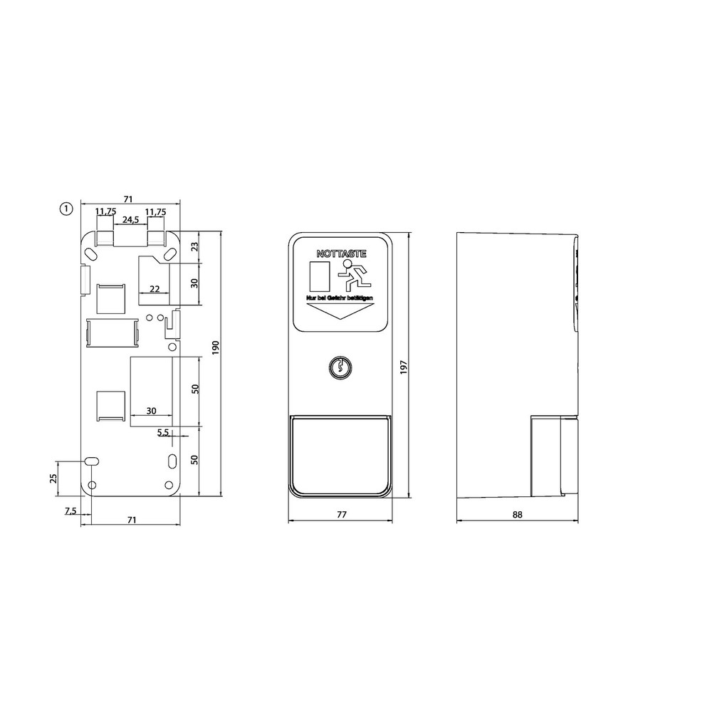 GEZE Türzentrale TZ 322 SN, AP, grün Produktbild img16 L