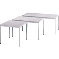 Produktbild von Hammerbacher - Tisch 80 x 80 lichtgrau STRECKE