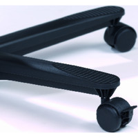 Hammerbacher Stehtisch mit Rollen Eiche schwarz rund Ø 800mm Produktbild