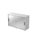 Hammerbacher Schiebetürenschrank 120x40x74,8cm Weiß/S Produktbild