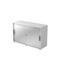 Hammerbacher Schiebetürenschrank 120x40x74,8cm Weiß/S Produktbild
