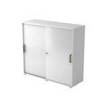 Hammerbacher Schiebetürenschrank 120x40x1100cm Weiß Produktbild